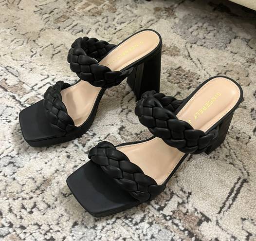 Sincerely Jules Braided Platform Heels