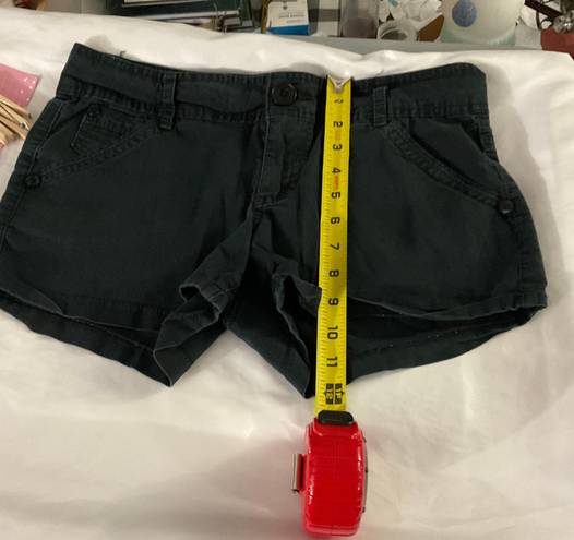 Rewind Black Denim Shorts Size 9 FADED