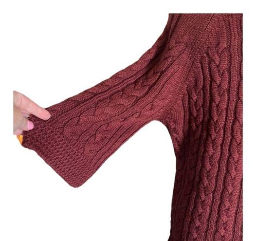 Coldwater Creek EUC Coldwater‎ Creek Cowl Neck Sweater burgundy XL (14/16) #366SP9