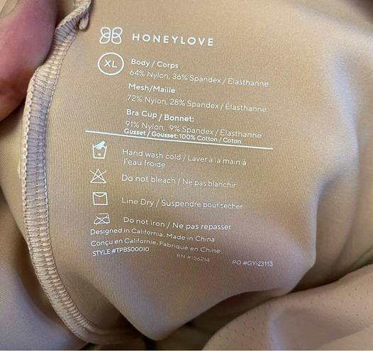 NEW Honeylove Nude Mid Thigh Bodysuit Shapewear Shorts XL