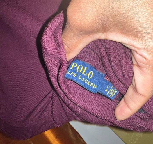 Polo Burgundy  Ralph Lauren Turtleneck Top