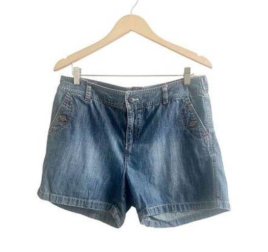 Krass&co G.H. Bass & . Women’s Lightweight Denim Shorts Pockets Size 12