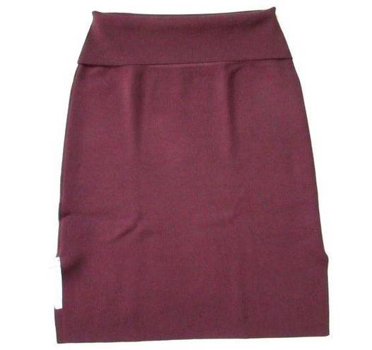 MM.LaFleur NWT  Harlem in Chestnut Foldover Waist Stretch Knit Pencil Skirt 1+