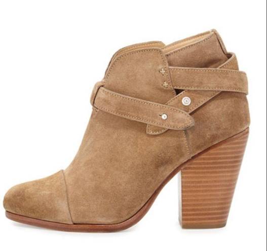 Rag and Bone  natural suede ankle boot size 9.5 brand with cover & box $495