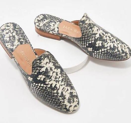 Jack Rogers  Delaney Snake Print Women's Slip-On Mules size 6.5