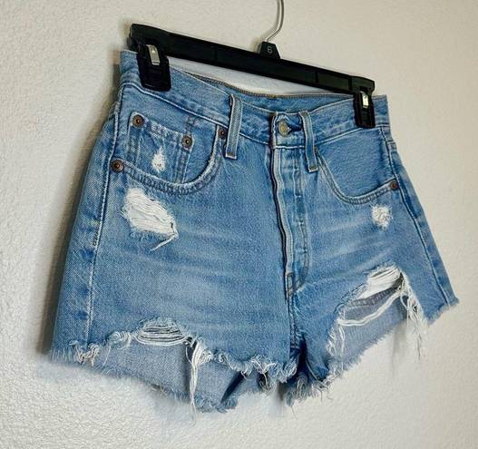 Levi’s  501 Cut off Denim Shorts size 24W