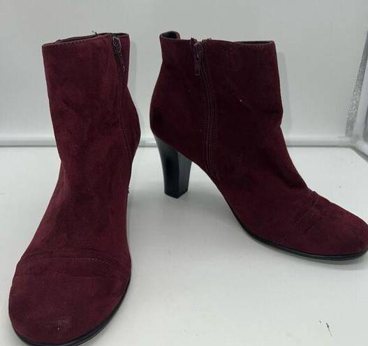 Aerosoles  Faux Suede Heeled Ankle Boots