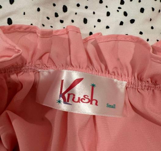 Krush Pink long flowy sleeve crop top