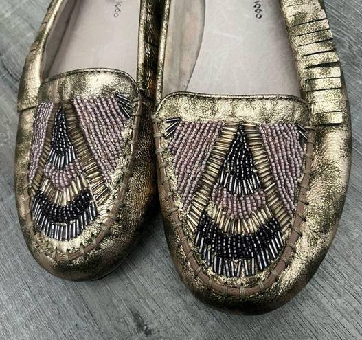 House of Harlow  1960 Marion Beaded Moccasin Flats 6.5