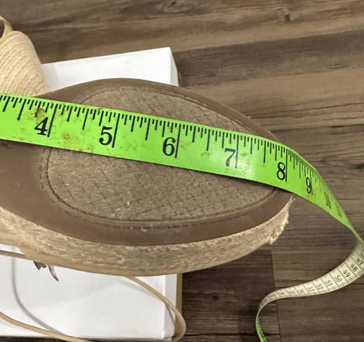 Jessica Simpson ZILKIO Beige Espadrille Wedge Sandal Size 10