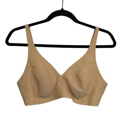 Revolution Knix  V-Neck Wire-free Bra in Warm Sand - Size L