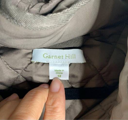 Garnet Hill  insulated quilted everyday car coat size 12 minimalist outdoors