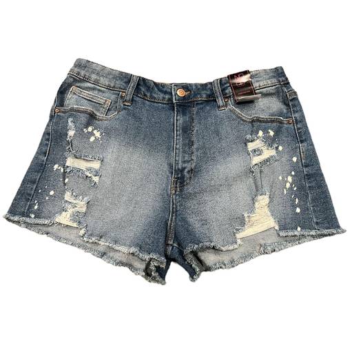 No Bo  HIGH RISE DISTRESSED SHORTS