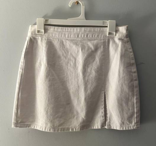 Princess Polly White Denim Skirt