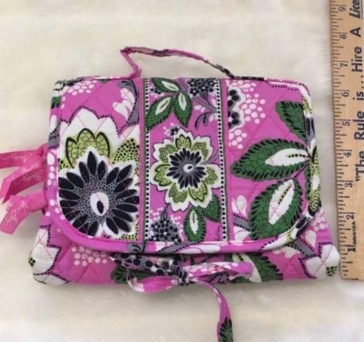 Vera Bradley  Pink Floral Cosmetic Travel Bag