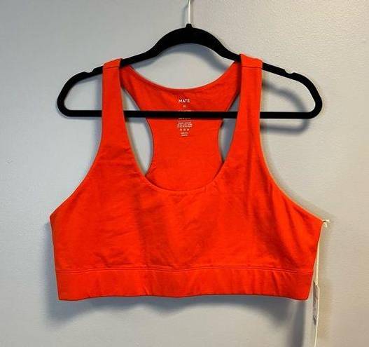 Mate the Label  Sports Bra Cherry Red Organic Stretch Sports Bra Sz 2X NWT