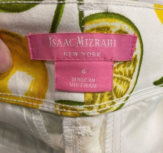 Isaac Mizrahi  White Lemon Lime Shorts