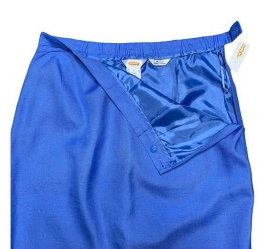 Talbots Linen Blend Women’s Blue Straight Skirts Size 12