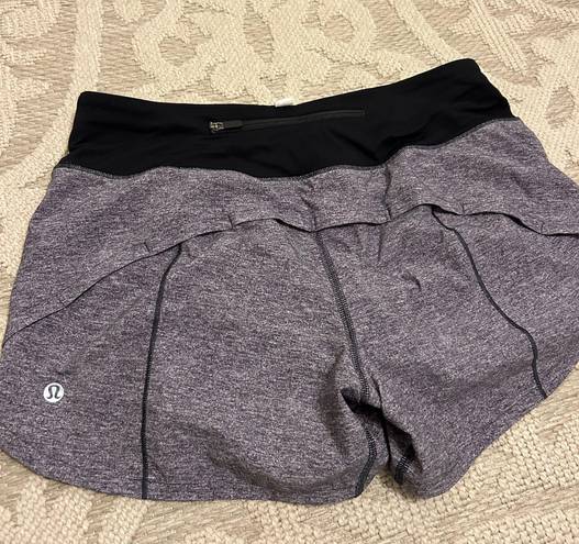 Lululemon Gray Speed Up Short 4”