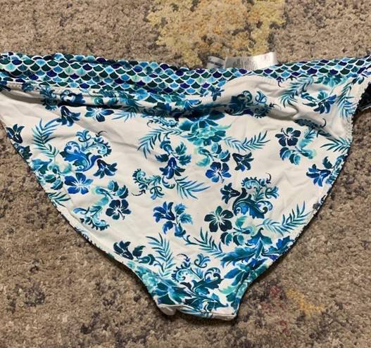 Tommy Bahama New.  blue reversible bikini bottom.