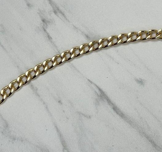 Lightweight Draped Gold Tone Metal Chain Link Belt Size XS Small S