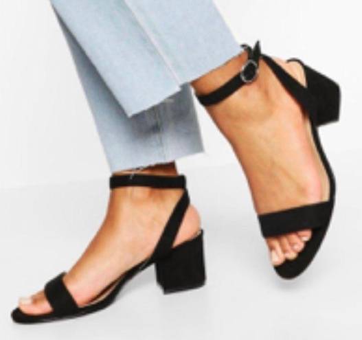 Boohoo Wide Width Basic Low Block Heel