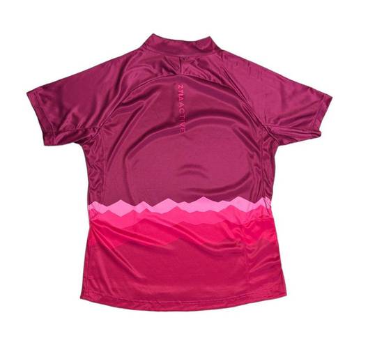 Zyia  Freeride Mountain Jersey Cycling Shirt Pink Top Short Sleeve Biking Womens