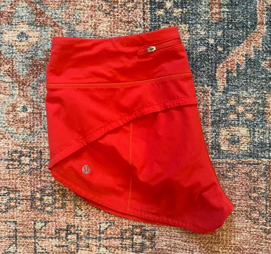 Lululemon Red Speed Up Shorts 2.5”