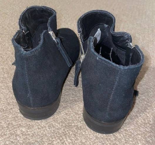 Polo Ralph Lauren Shira Black Casual Low Heel Ankle Booties Women’s Size 7.5