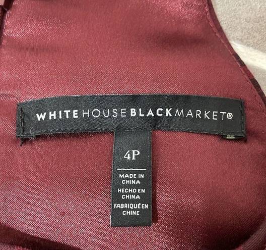 White House | Black Market  Floral-Jacquard Fit-And-Flare Dress size 4P