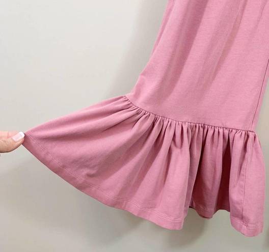 Matilda Jane  Shaved Ice Big Ruffles Mauve Cropped Pants