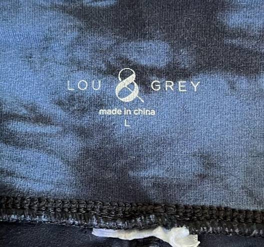 Lou & grey  black blue tie dye Capri leggings