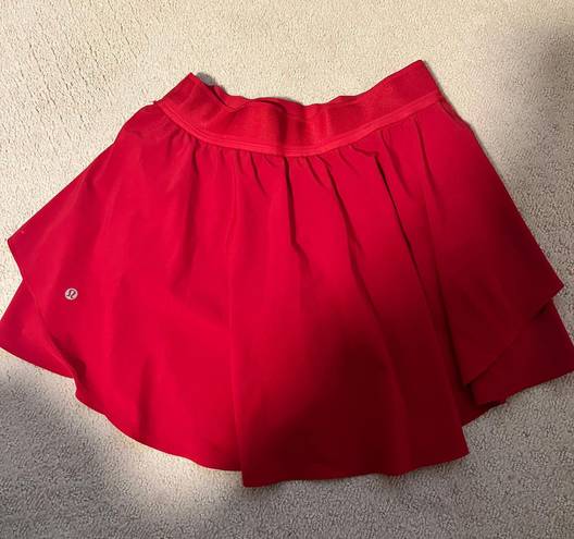 Lululemon Red  Court Rival Skort