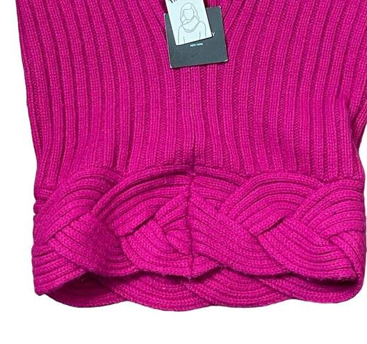 Cynthia Rowley  The Cowl Scarf One Size Pink Womens Cable Knit