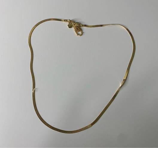 Madewell  Delicate Collection Demi-Fine Skinny Herringbone Chain 14K Gold