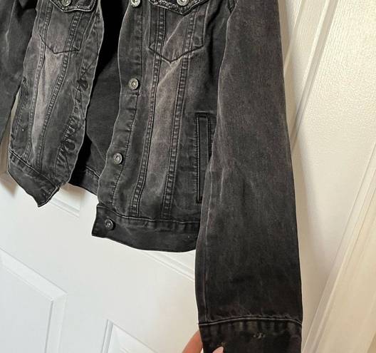 Wishlist Small Black Washed Denim Jacket WORN ONCE