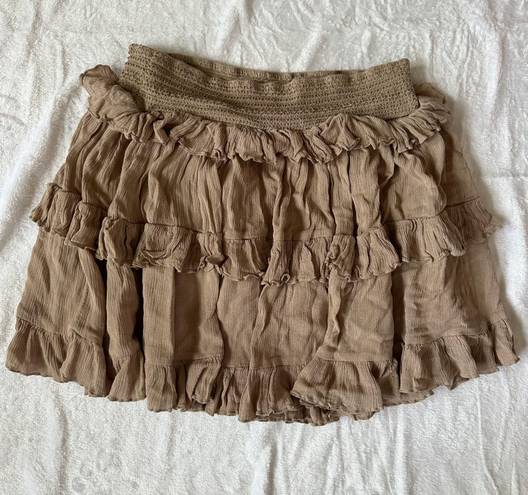 Ruffle Layered Mini Skirt Size L