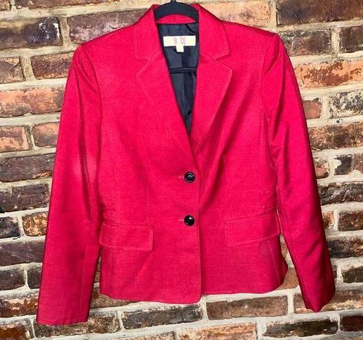 Krass&co 9 &  Maroon Red 2-Button Blazer Jacket Women's Size 6