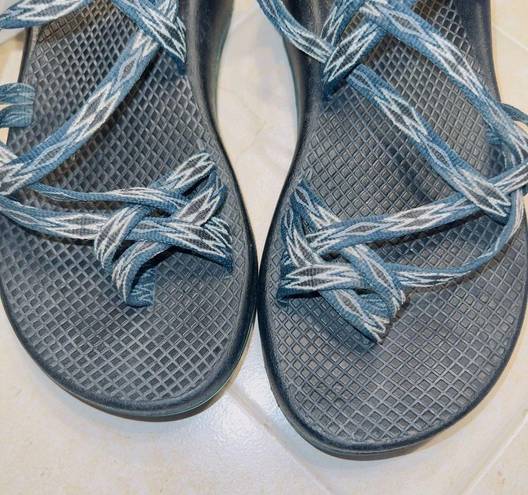 Chacos Chaco ZX3 Classic Strappy Toe Loop Blue Black Outdoor Hiking Sandals size US 7