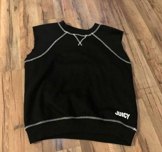 Juicy Couture sweater vest raw hem