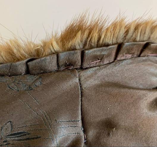 Vintage Mink Fur Stole Cape Capelet Winter Luxury Wrap Pockets Size undefined