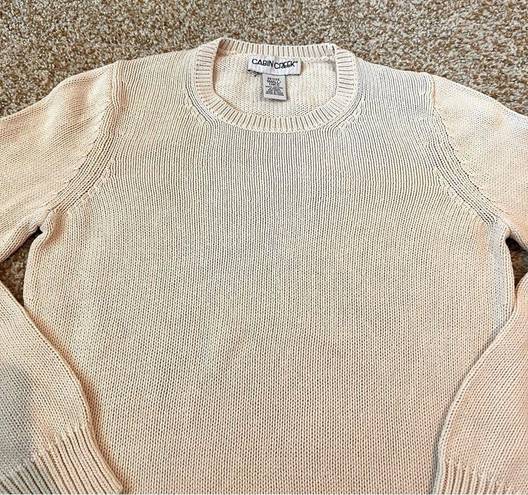 Cabin creek Cream Knit Sweater Size Petite Small PS