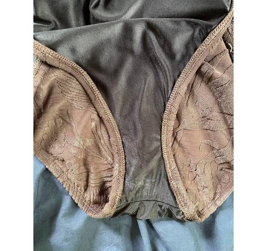 Tommy Bahama  Women’s One Piece Underwire Swimsuit Brown Velour Tropical Palmtree