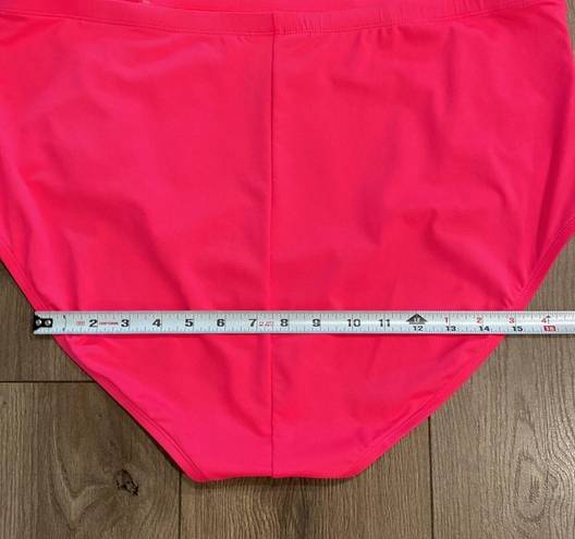 La Blanca  High Waist Ruched Pink Swim Bottoms Size 20W