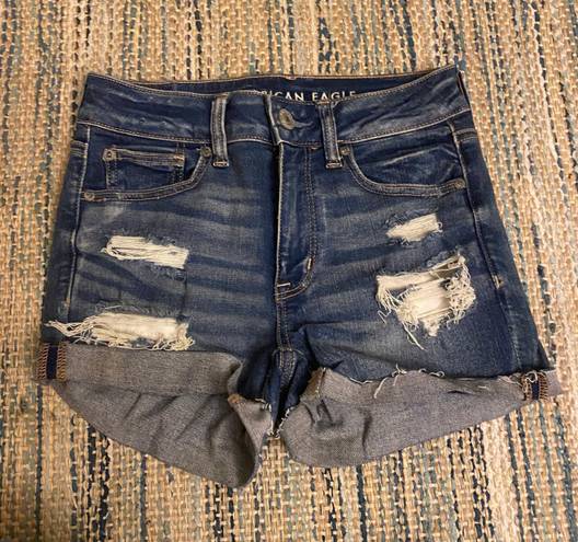 American Eagle ripped jean shorts