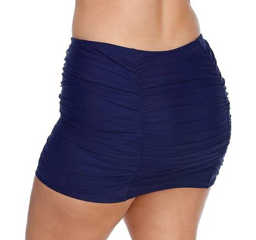 Raisin's Women's  Curve D840069 Plus Size Costa Skirt Swim Bottom (Navy 16W) nwt