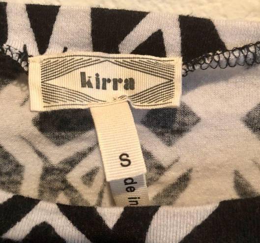 Kirra  Black And White Crop Top