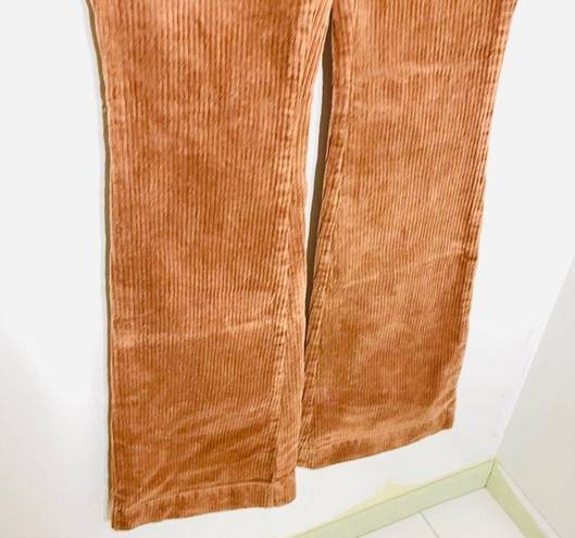 L'AGENCE The Affair High-Rise Flare Wide Leg Corduroy Jeans in Brown Size 25 NWT