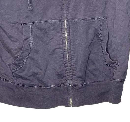 Polo  Jeans Co. Ralph Lauren Womens Full Zip Hooded Jacket Size Large Navy Cotton