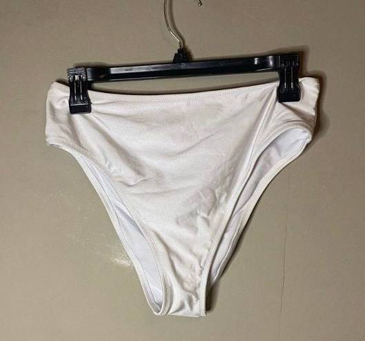 Relleciga NWT  White Bikini Swim Bottom